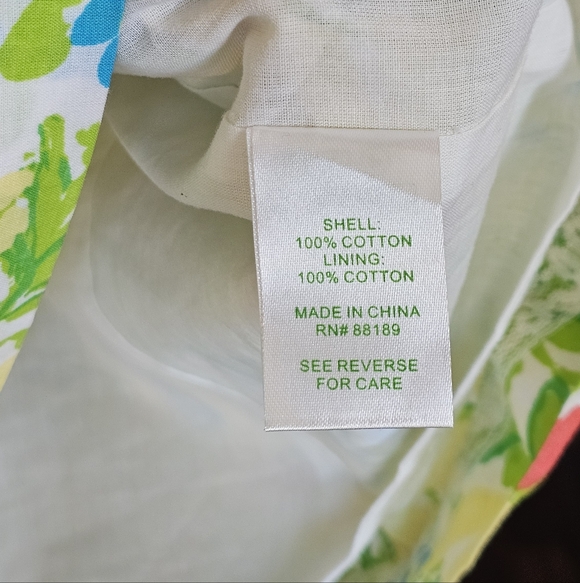 Lilly Pulitzer Strapless A-Line Dress with Pink and Yellow Floral Print - Picture 7 of 7